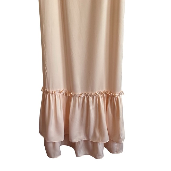 LPA Tiered Ruffle Gown, Champagne, Size S - Picture 7 of 14